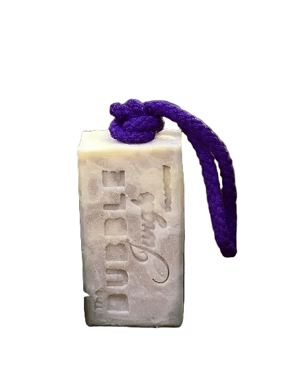 Bloomin' Lavender Tallow Soap - 175g with purple rope, from The Bubble Jungle, in Skincare and Animal Fats collections.