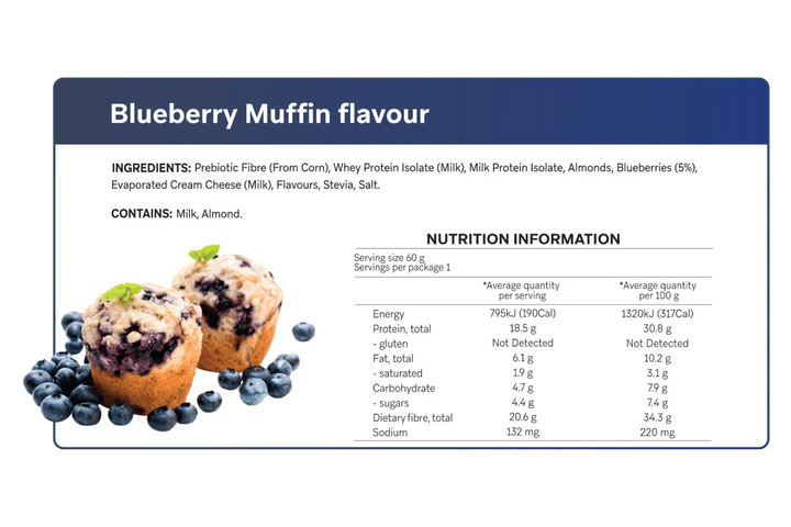 Blueberry Muffin Smart Protein Bar - Yo Keto