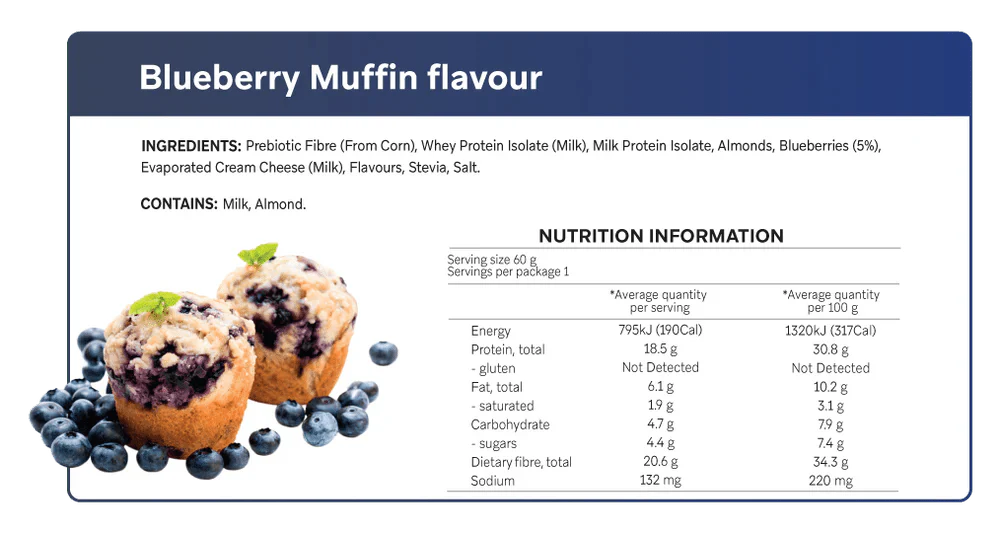 Blueberry Muffin Smart Protein Bar - Love Low Carb