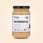 Jar of Bone Broth Body Glue - Natural - 390g by Gevity Rx, collagen-rich functional broth in clear glass jar with black lid
