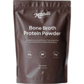 Bone Broth Protein Powder Chocolate - 500g pouch by Mitchells Nutrition with grass-fed beef extract and collagen.