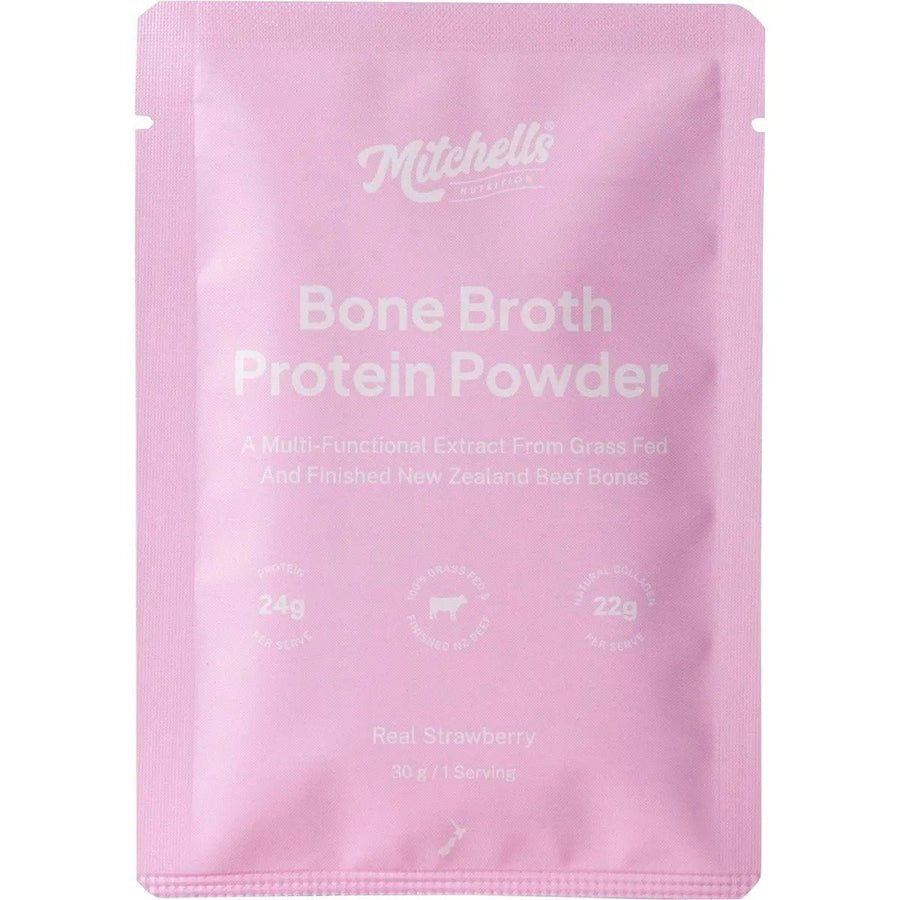 Bone Broth Protein Powder Strawberry - 30g - Yo Keto