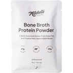 Single serving sachet of Mitchells Nutrition Bone Broth Protein Powder Sample Bundle unflavoured from New Zealand beef bones
