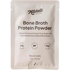 Mitchells Nutrition Bone Broth Protein Powder Vanilla - 30g sachet with natural collagen and grass-fed beef extract details