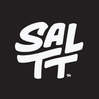 SALTT logo in white bold stylized text on black background representing Booyah Berry Electrolyte Drink Mix - 30 Sticks branding.