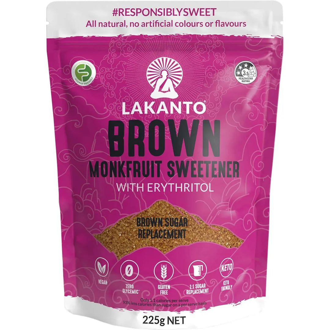 Brown Monkfruit Sweetener - 225g - Yo Keto