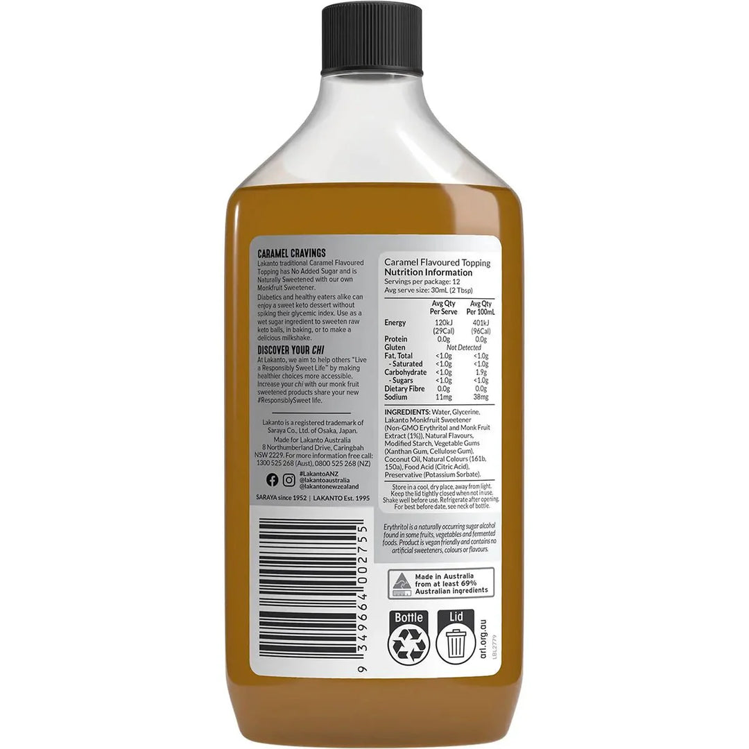 Caramel Flavoured Syrup - Yo Keto