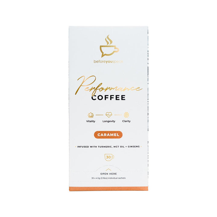 Caramel High Performance Coffee - 30 serve box - Yo Keto