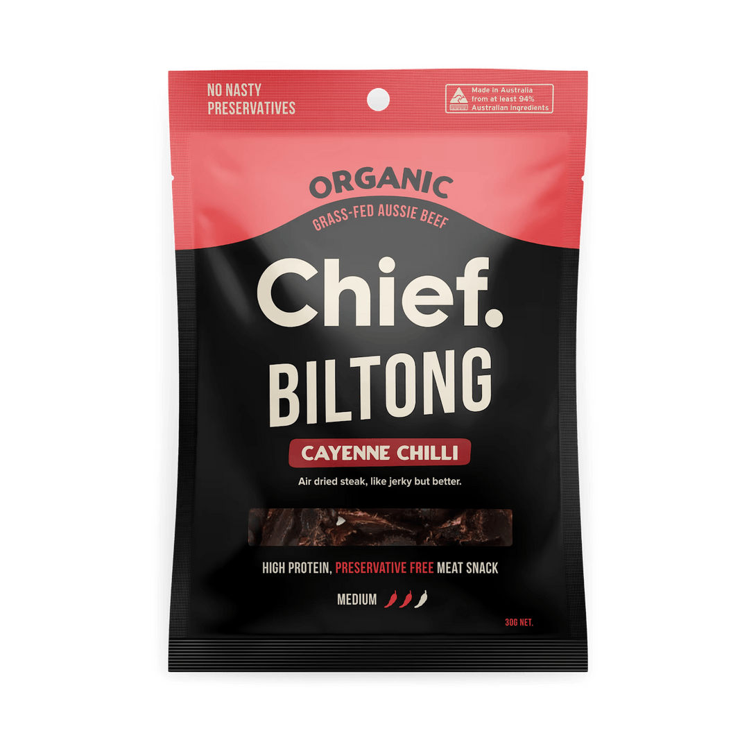 Cayenne Chilli Beef Biltong - 30g