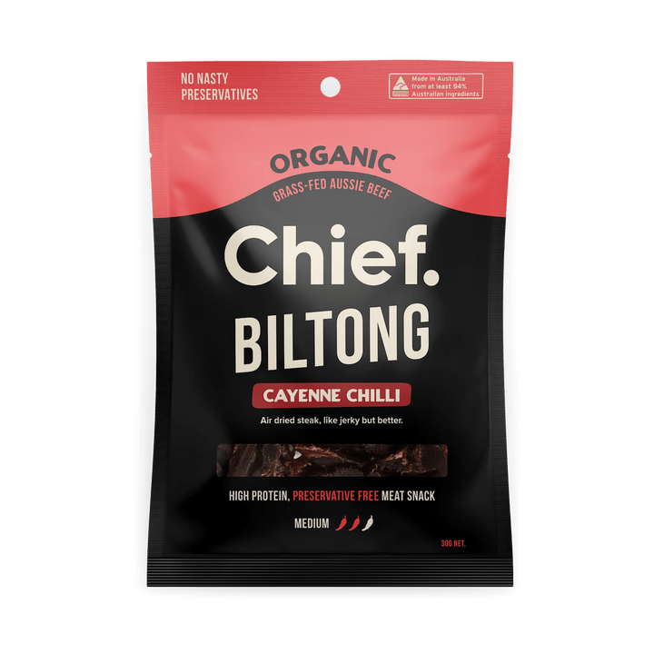 Cayenne Chilli Beef Biltong - 30g