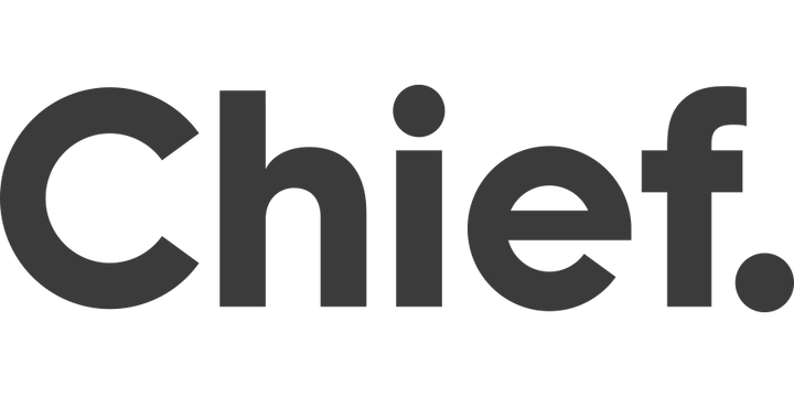 Chief logo for Grass-fed Whey Protein Powder - Creamy Vanilla - 900g Australian-made Keto low carb supplement packaging