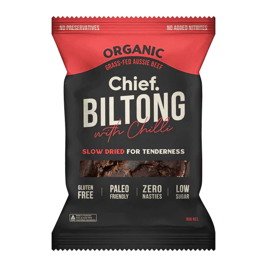 Chilli Beef Biltong - 90g - Yo Keto