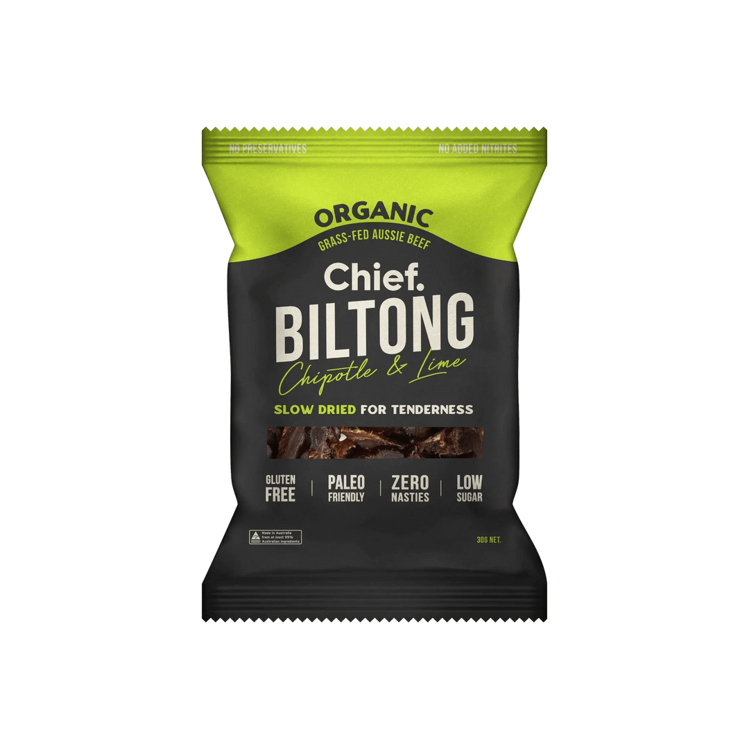 Chipotle & Lime Beef Biltong - 30g - Love Low Carb