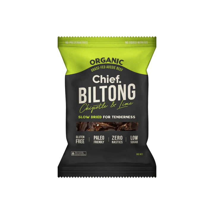 Chipotle & Lime Beef Biltong - 30g - Love Low Carb