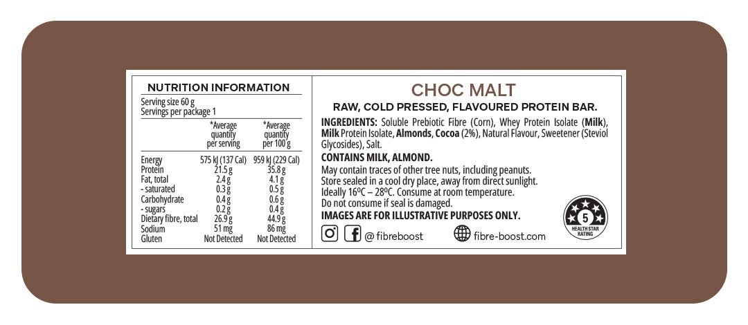 Choc Malt Protein Bar - Yo Keto