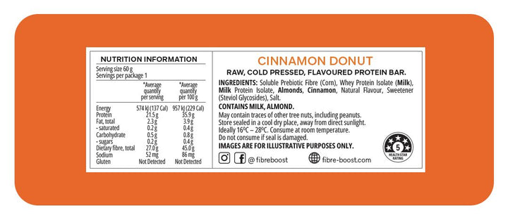 Cinnamon Donut Protein Bar - Yo Keto