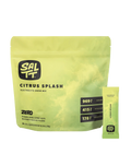 SALTT Citrus Splash Electrolyte Drink Mix - 30 Sticks in bright yellow-green packaging highlighting sodium, potassium, and magnesium content