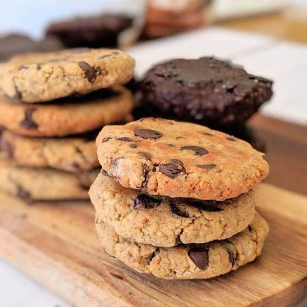 Cookies baked from PBCo. Cookie Base Mix, serving suggestion