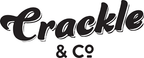 Crackle & Co logo in black script font on white background, representing the brand behind the Pork Crackling Variety 3 Pack low carb keto snack.
