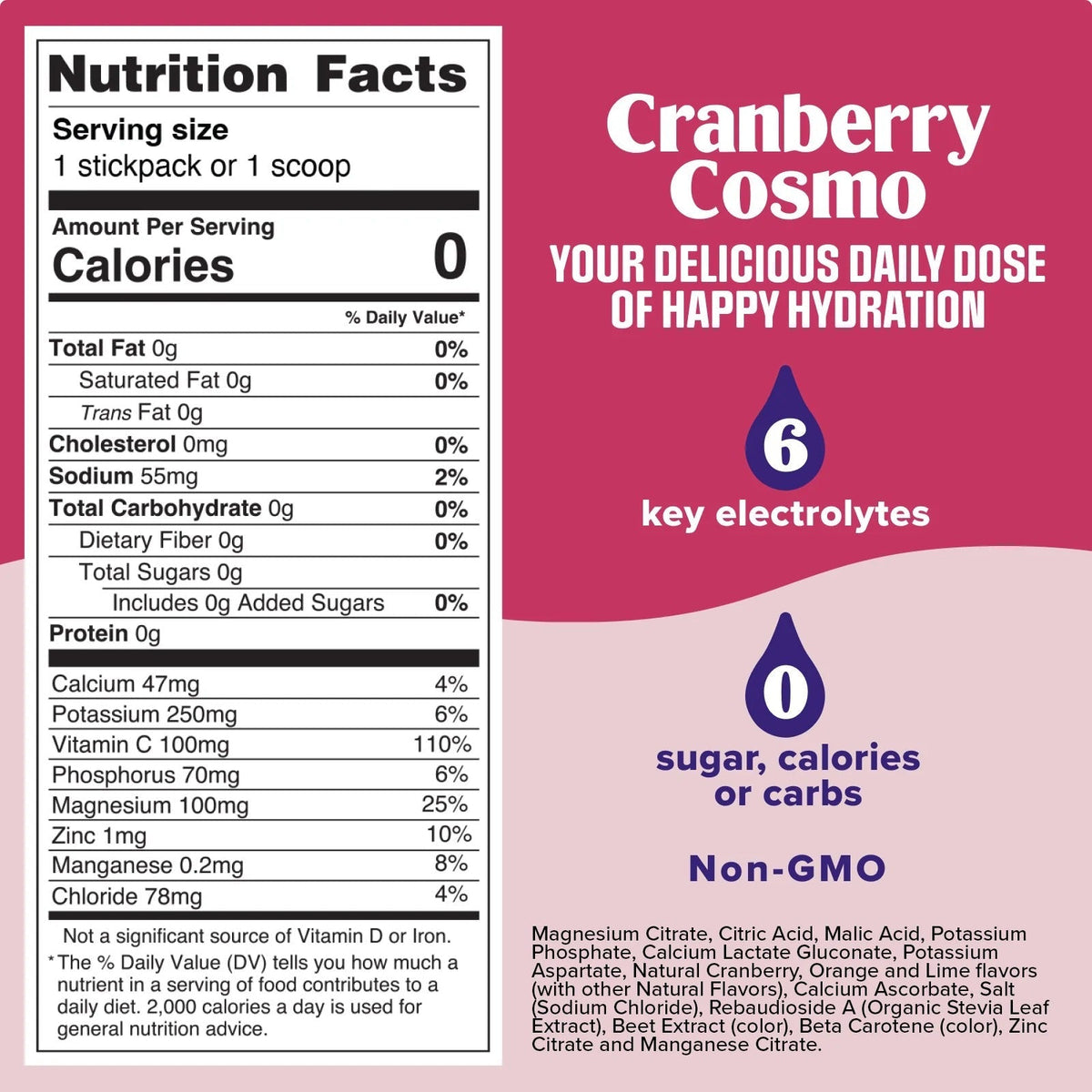 Cranberry Cosmo Electrolyte Powder - 90 Serves
