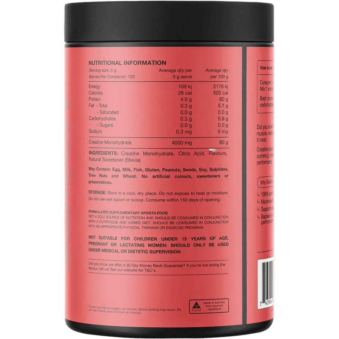 Creatine Monohydrate - Red Raspberry - 500g