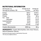 Creatine Monohydrate - Refreshing Lime - 500g