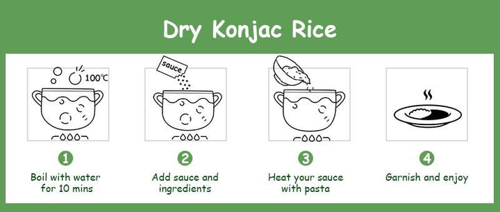 Dried Konjac Rice - 80g - Yo Keto