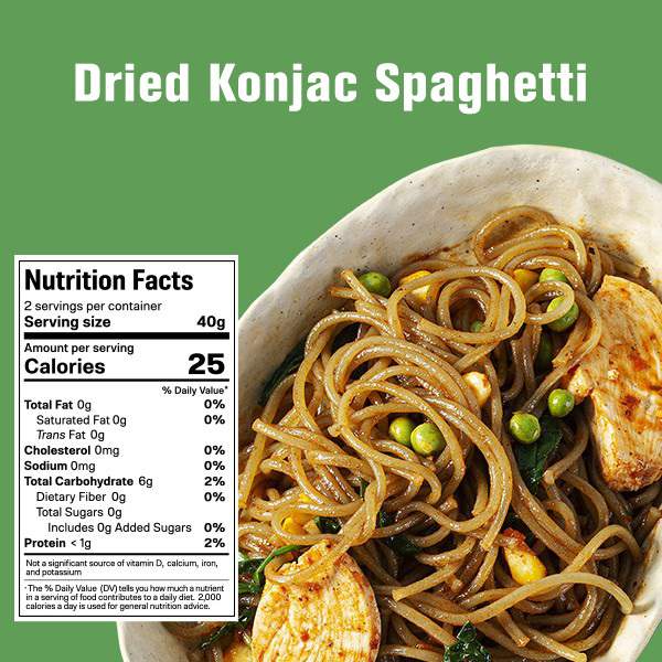 Dried Konjac Spaghetti - 80g - Yo Keto