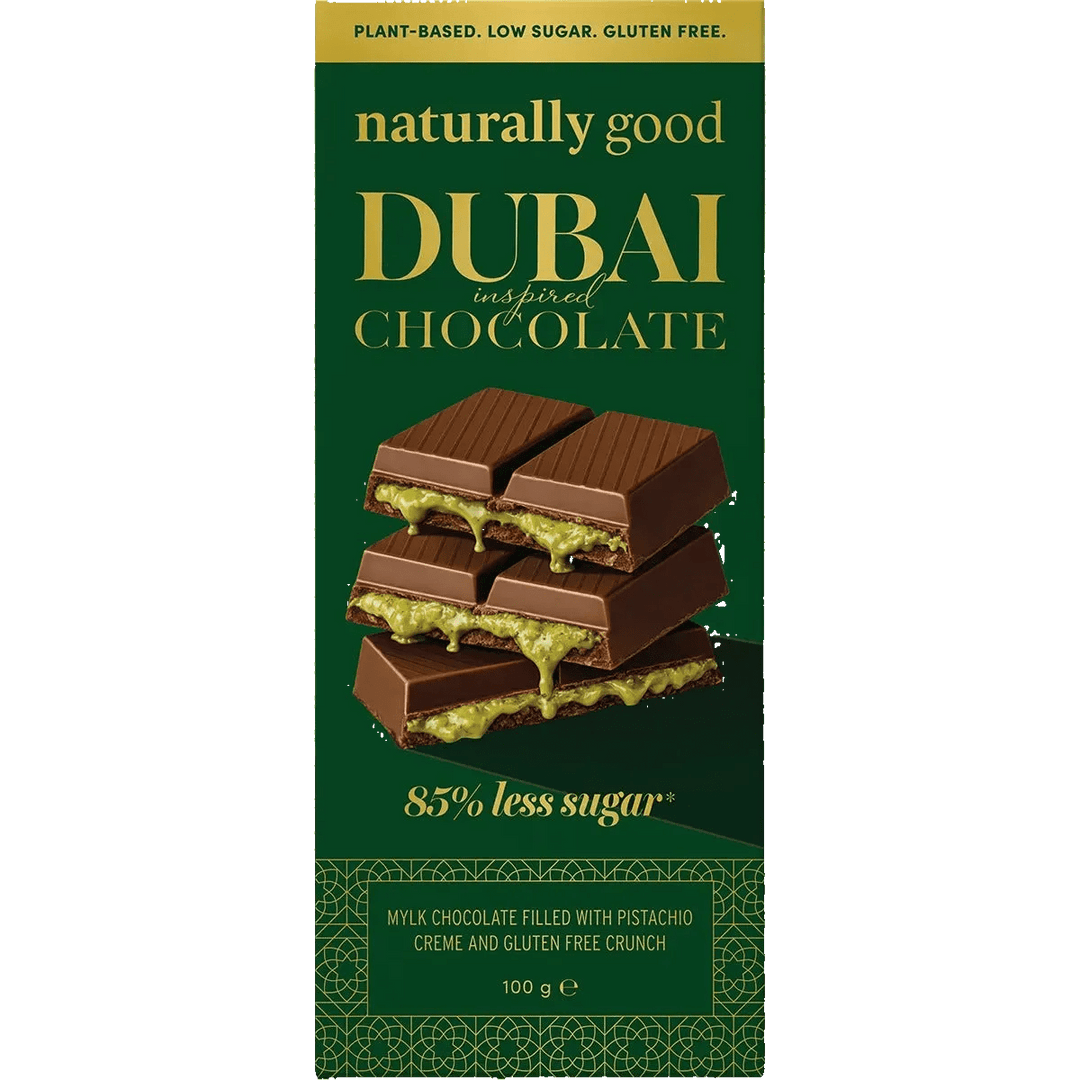 Dubai Inspired Pistachio Filled Chocolate Block - 100g
