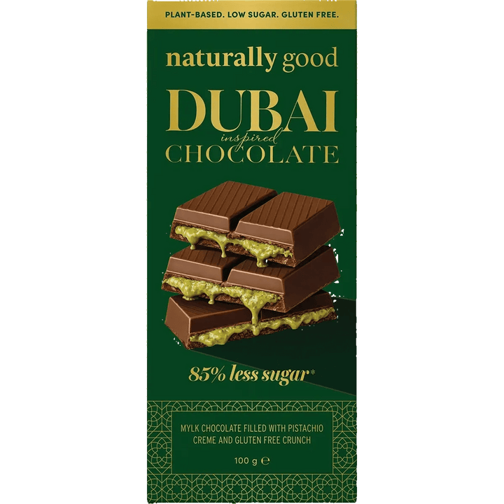 Dubai Inspired Pistachio Filled Chocolate Block - 100g