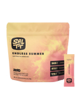 SALTT Endless Summer Electrolyte Drink Mix - 30 Sticks with blend of sodium, potassium, magnesium in vibrant pink and yellow pack