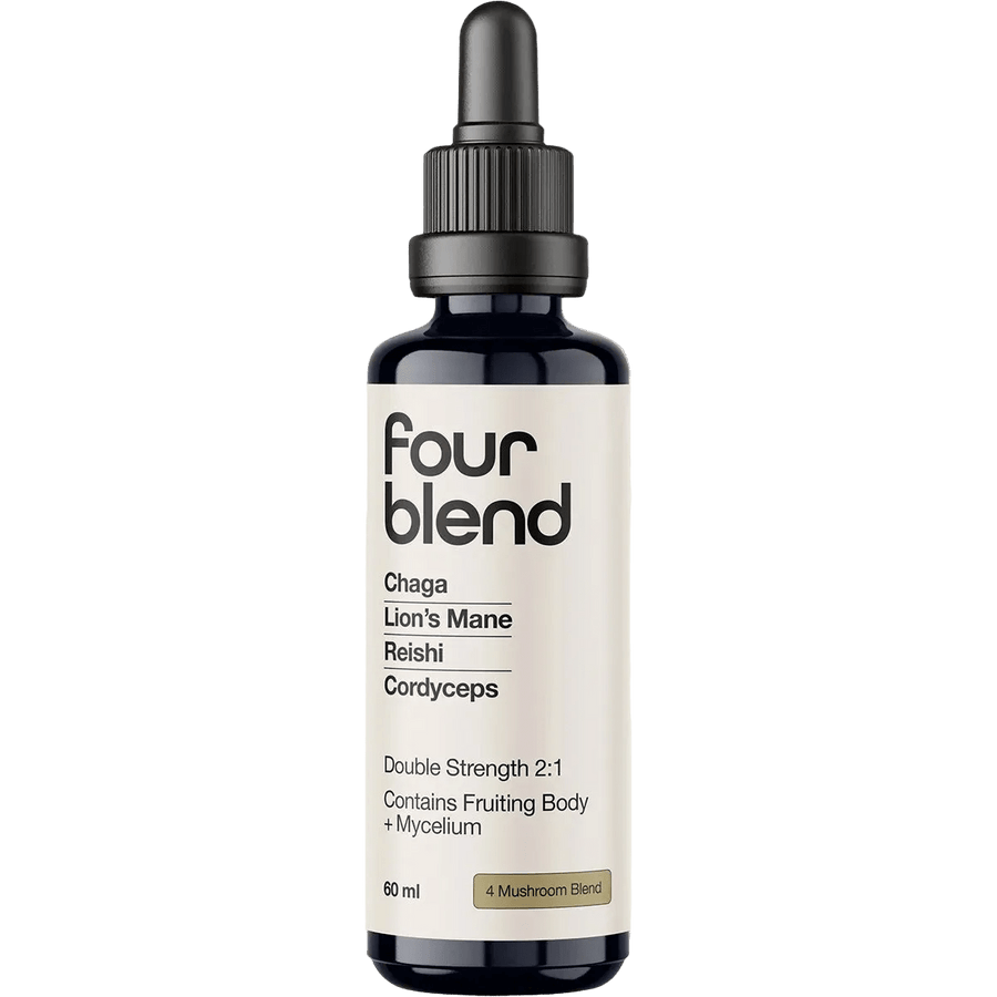 Four Blend Double Strength 2:1 Mushroom Liquid Extract - 60ml by Switch Nutrition in New Arrivals, Medicinal Mushrooms collections