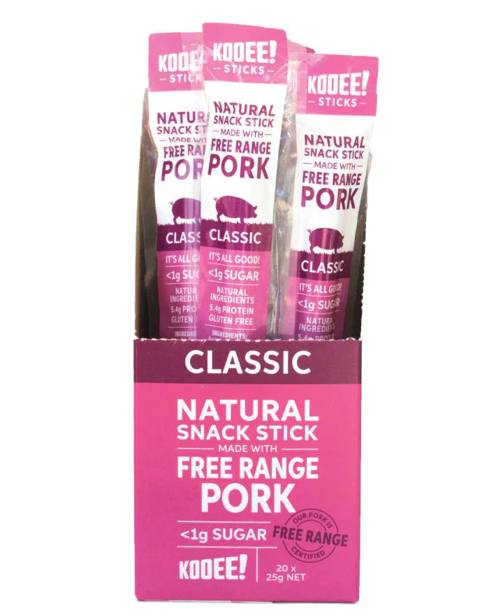 Free Range Pork Stick - Box of 20 - Yo Keto