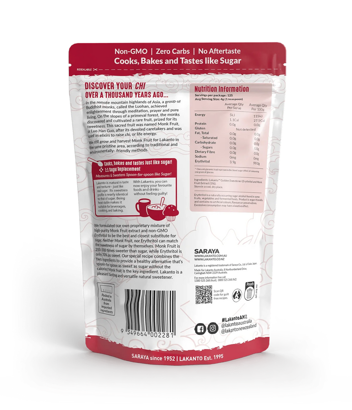 Golden Monkfruit Sweetener - Yo Keto