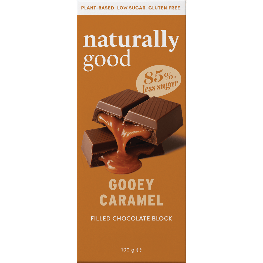 Gooey Caramel Filled Chocolate Block - 100g - Love Low Carb