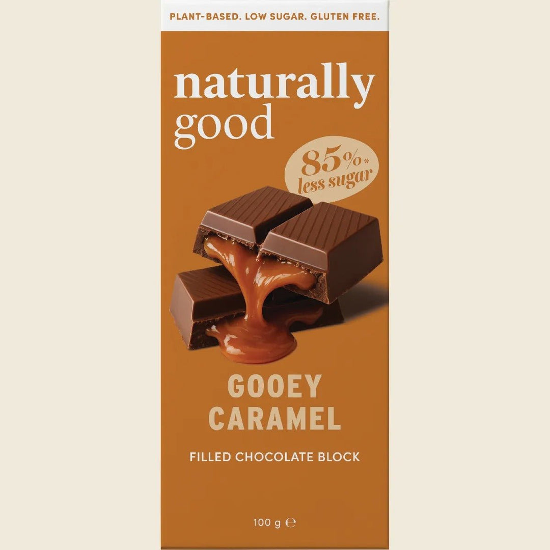 Gooey Caramel Filled Chocolate Block - 100g - Love Low Carb