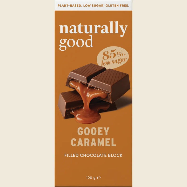 Gooey Caramel Filled Chocolate Block - 100g - Love Low Carb