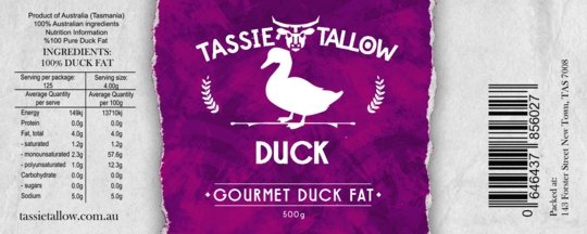 Gourmet Duck Fat - Love Low Carb