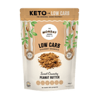 Front of The Monday Food Co Low Carb Gourmet Granola Sweet Crunchy Peanut Butter 300 g bag