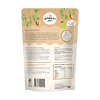 Back of The Monday Food Co Sweet Crunchy Peanut Butter granola bag with nutrition information and ingredients