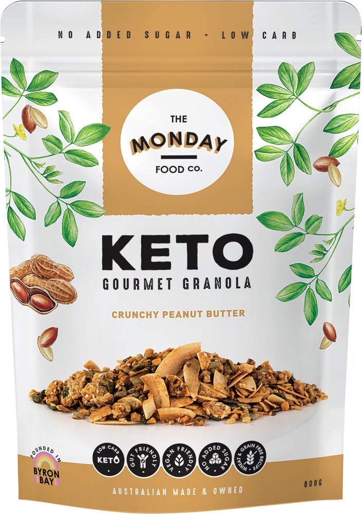 Gourmet Keto Granola - Crunchy Peanut Butter - 800g - Love Low Carb
