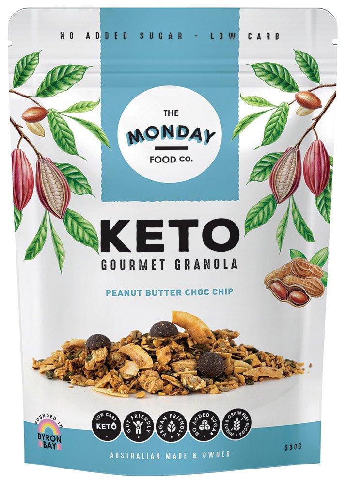 Gourmet Keto Granola - Peanut Butter Choc Chip - 300g - Yo Keto