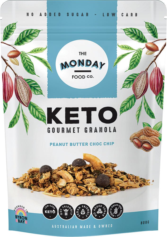 Gourmet Keto Granola - Peanut Butter Choc Chip - 800g - Love Low Carb