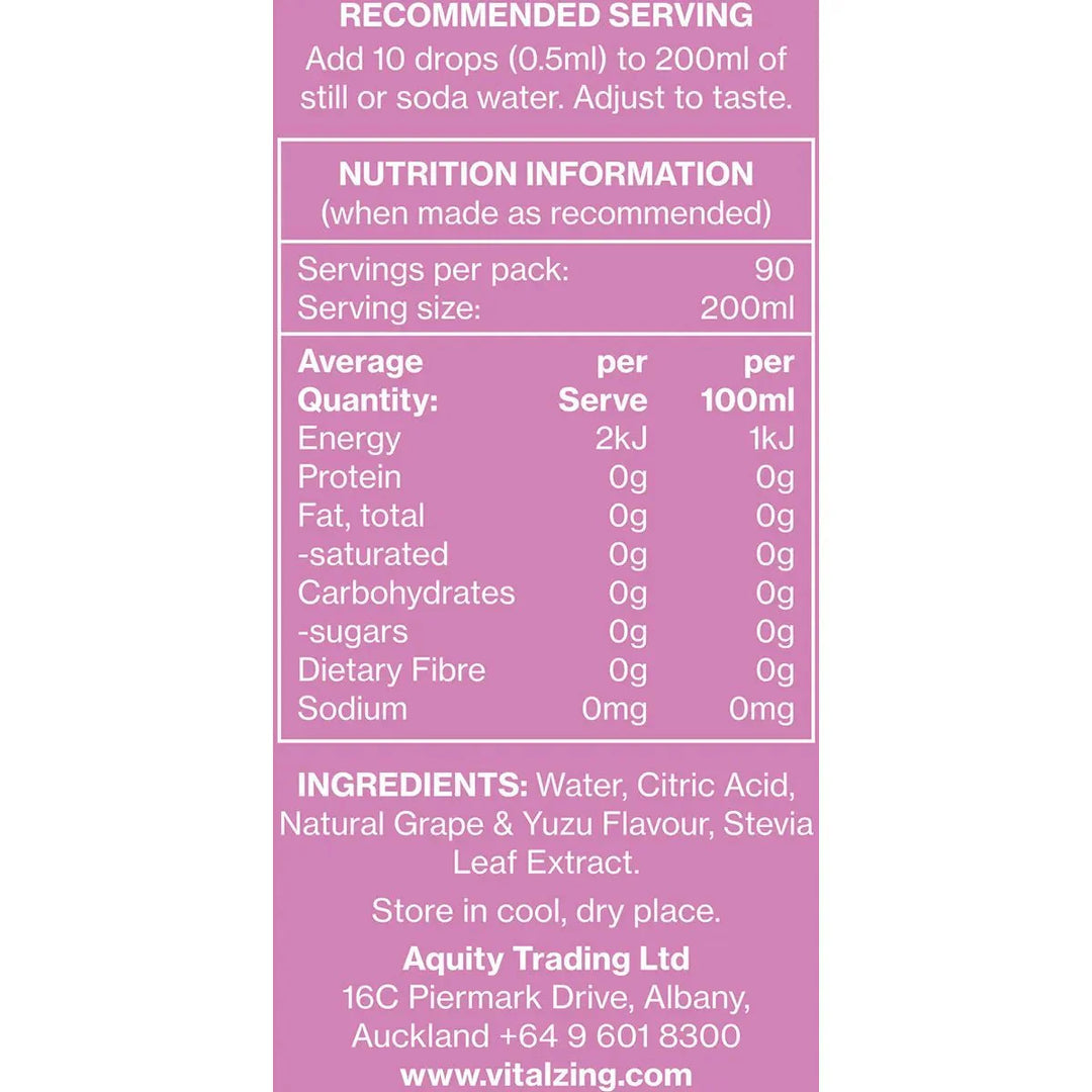 Grape & Yuzu WaterDrops - Love Low Carb
