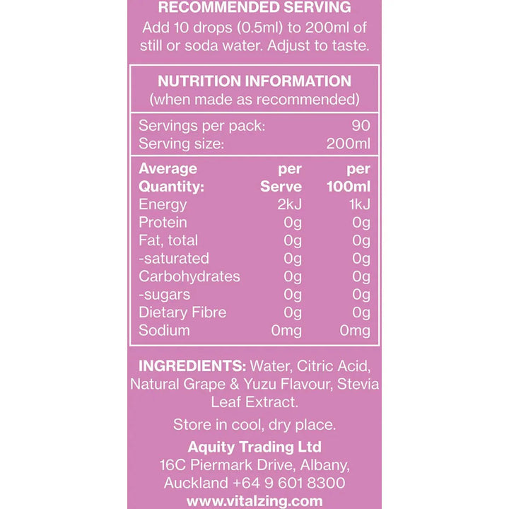 Grape & Yuzu WaterDrops - Love Low Carb