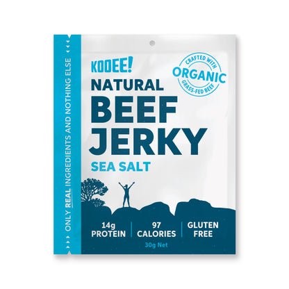 Grass Fed Beef Jerky - Sea Salt - 30g - Love Low Carb