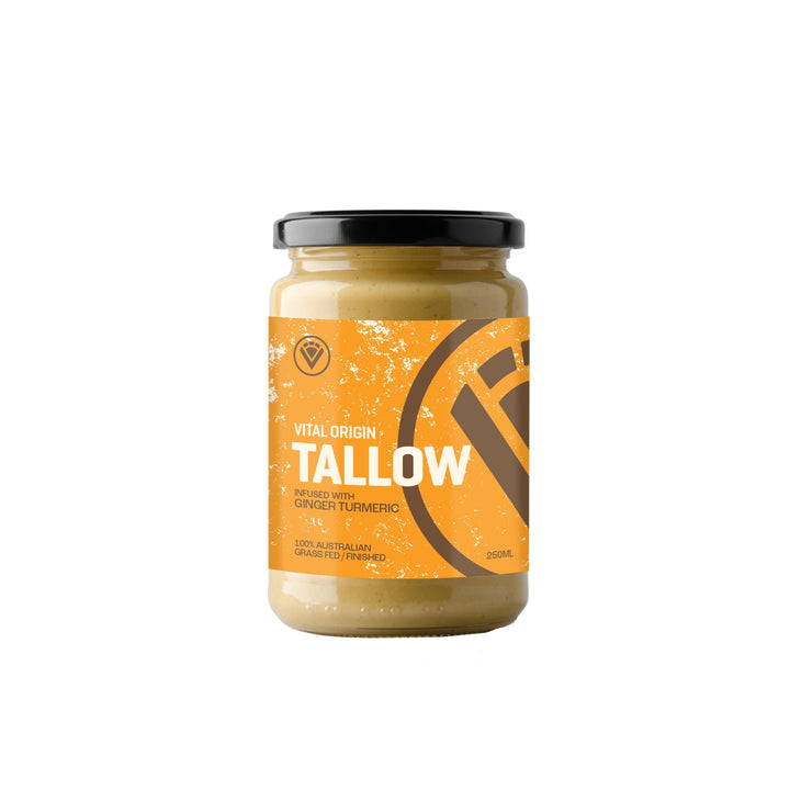 Grass Fed & Finished Tallow - Ginger Tumeric - 250ml - Yo Keto