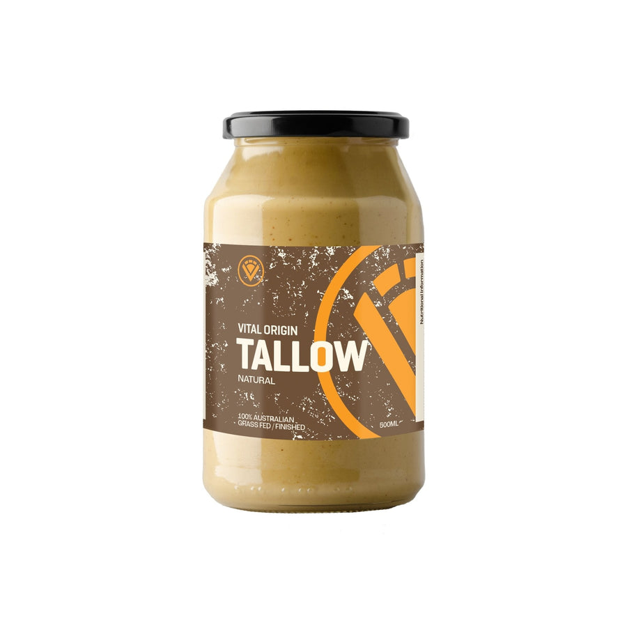 Grass Fed & Finished Tallow - Natural - 500ml - Yo Keto