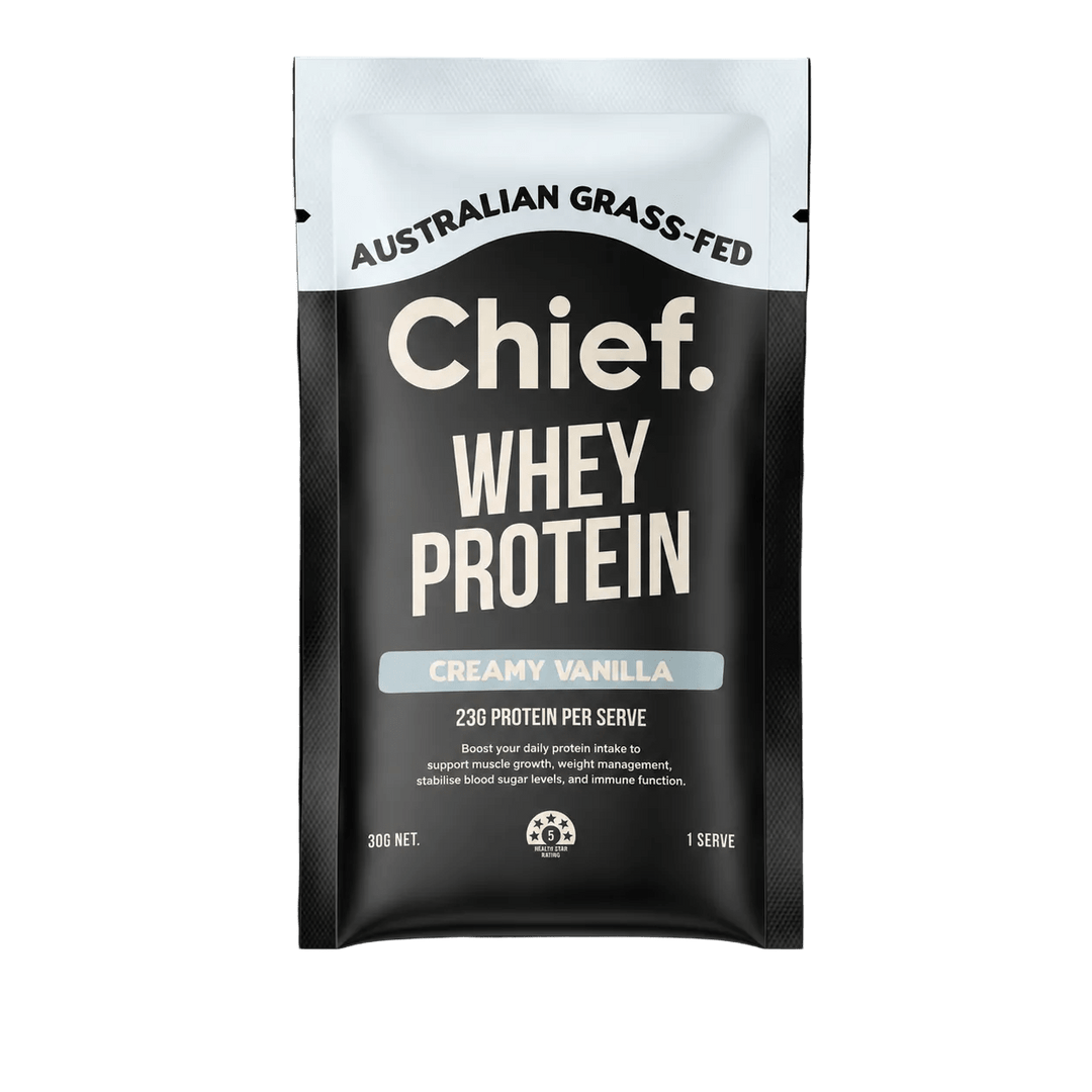 Grass-fed Whey Protein Powder - Creamy Vanilla - 30g