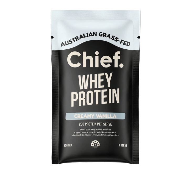 Grass-fed Whey Protein Powder - Creamy Vanilla - 30g
